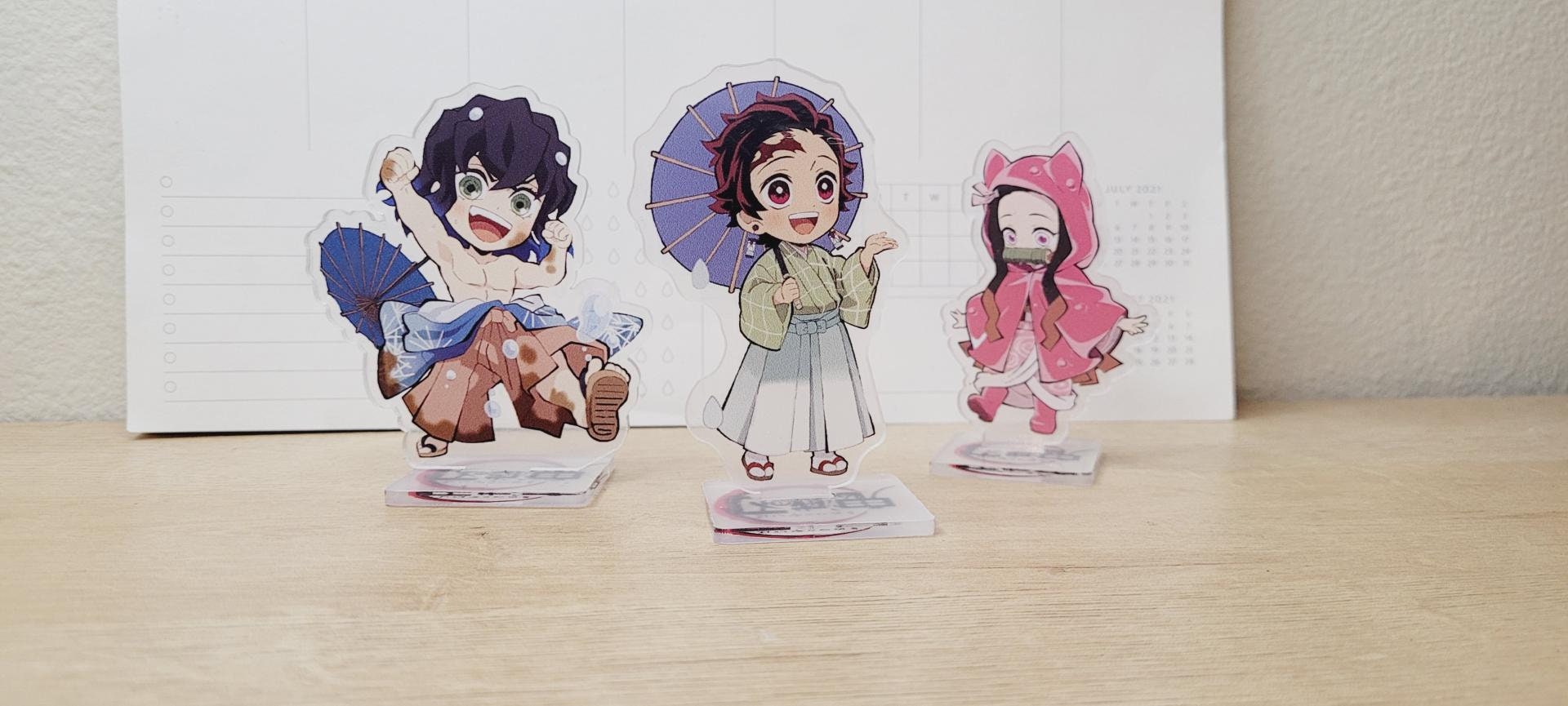 Topaty Tanjiro Figure 6.3 Inch Demon Slayer Figure Premium Kimetsu No Yaiba  Action Figure Handmade Kamado Nezuko Figure Statue Anime Collection  Figurine Doll Toys Gifts for Anime Fans
