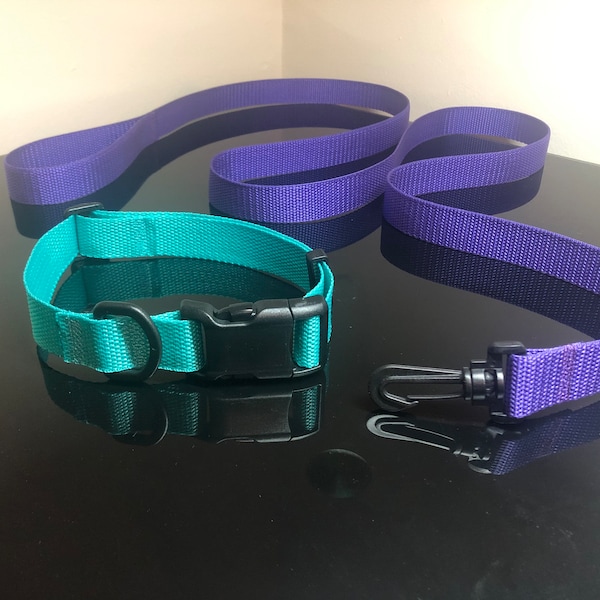 TSA friendly metal-free leash and collar set