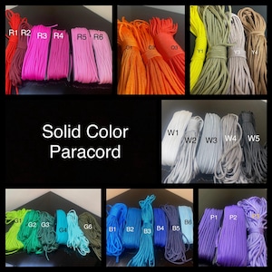 Solid Color Paracord