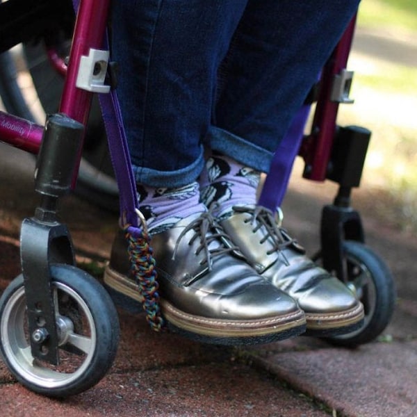 Adjustable wheelchair foot sling (available in single or double width)