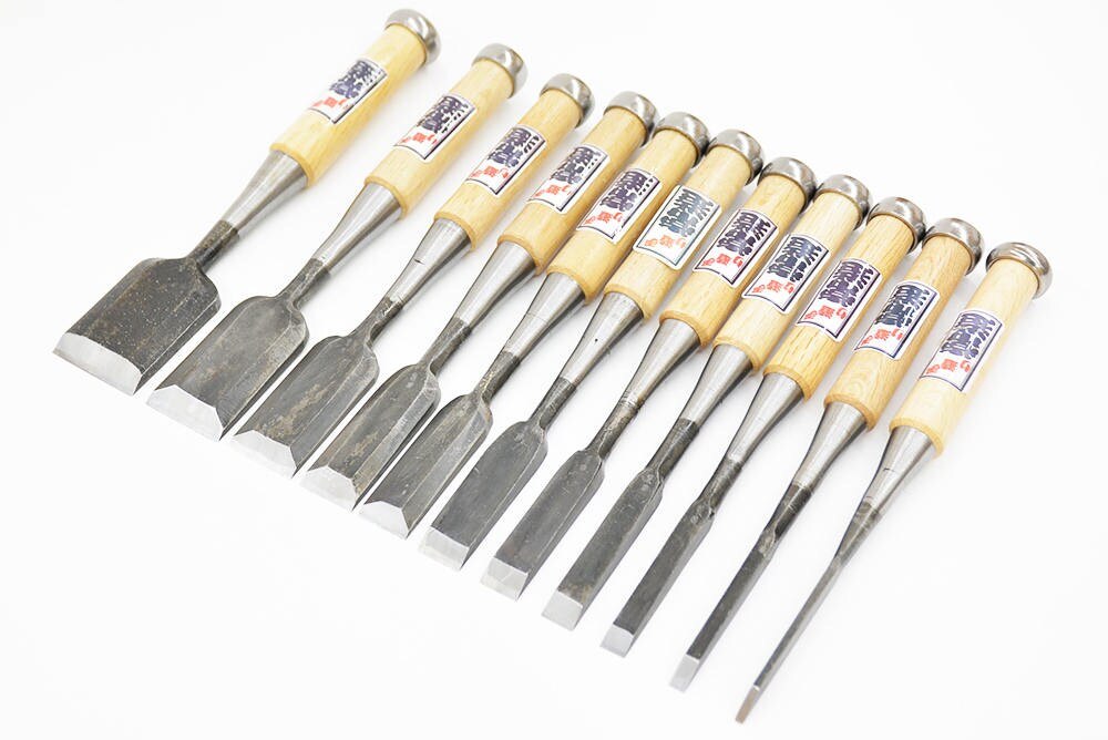 Japanese Chisel set 11 PC Wood Working Tools 3mm 42mm Etsy