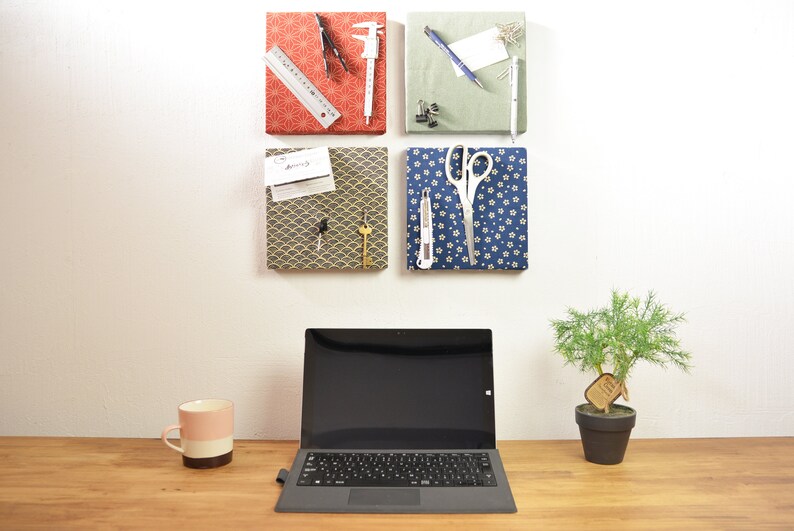 Japanese Pattern Wall Desk Organizer Magnet Board Office Etsy