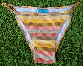 Vintage 80's or 90's checkered bikini bottoms