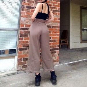 Deadstock vintage tags attached 80's or 90's high waisted wide leg pants image 2