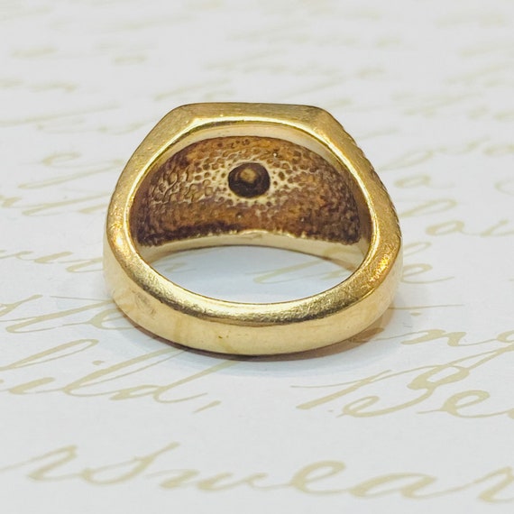 Vintage 14K Yellow Gold Diamond Ring - image 5