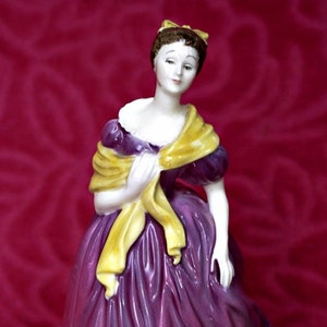 Vintage Royal Doulton Porcelain Lady Figurine &#39;Adrienne&#39;