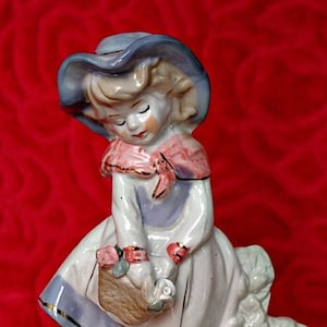 Vintage Porcelain Girl Figurine