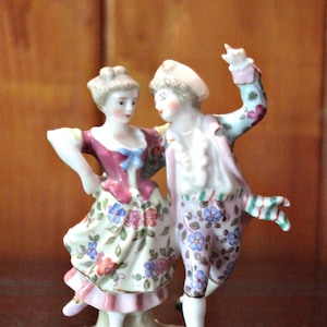 Antique German &#39;Sitzendorf&#39; Porcelain Group Figurine, 1887-1900