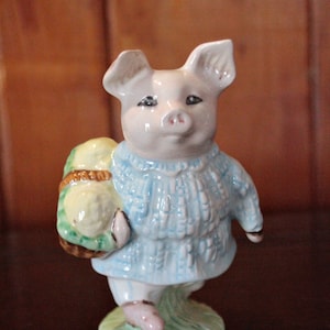 Vintage Royal Albert Beatrix Potter Figurine - Little Pig Robinson