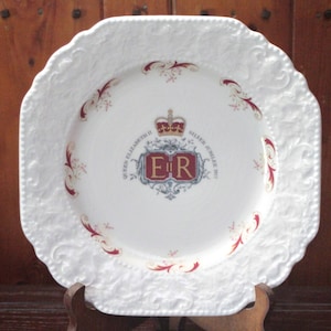 Vintage Elizabeth II Silver Jubilee Plate 1952 - 1977 By Lord Nelson Pottery