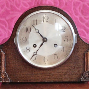 Antique German 'FHS" 8-Day Striking Mantel Clock