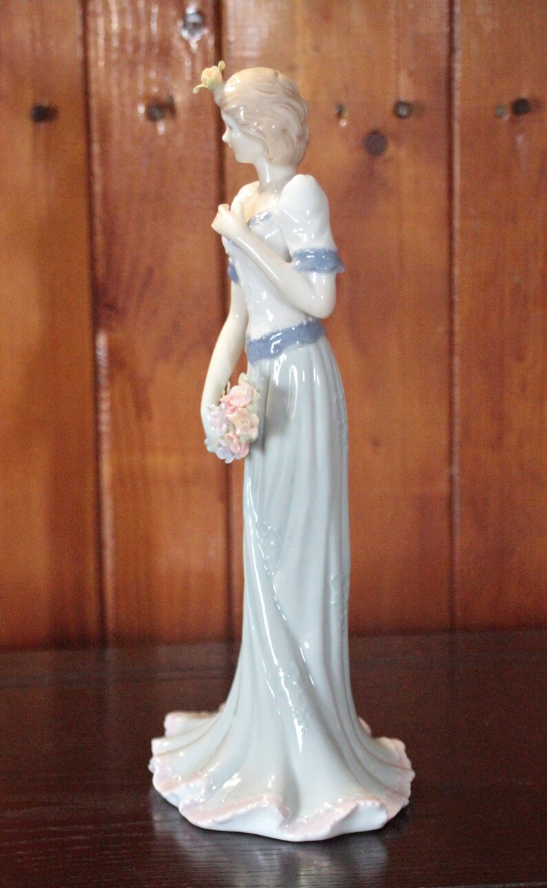 Vintage Porcelain Lady Figurine Etsy