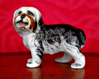 Vintage German Porcelain Dog Figurine