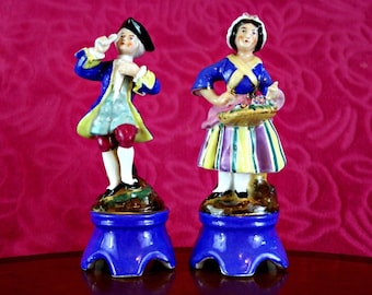 Pair of Antique French Porcelain Figurines