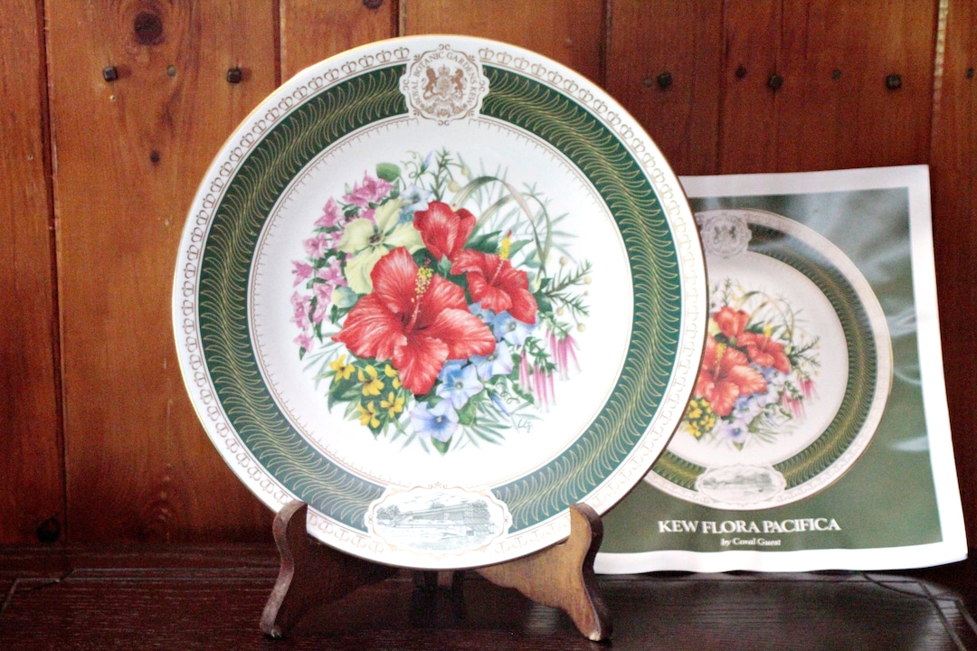 SPODE Kew Flora Pacifica Royal Botanic Gardens Kew Porcelain Plate - Etsy