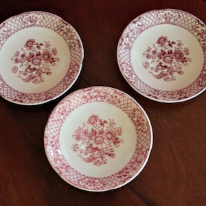 3 Mason&#39;s England Patent Ironstone Stratford Pattern Saucers