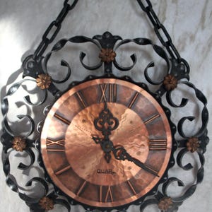Vintage German Quar Quartz Metal Wall Clock - Etsy