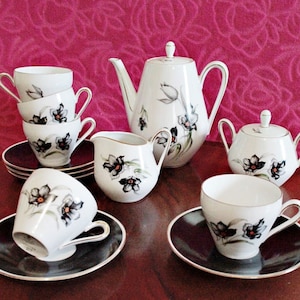 Vintage German Winterling Marktieuthen Bavaria Tea/Coffee Set, 15 pcs