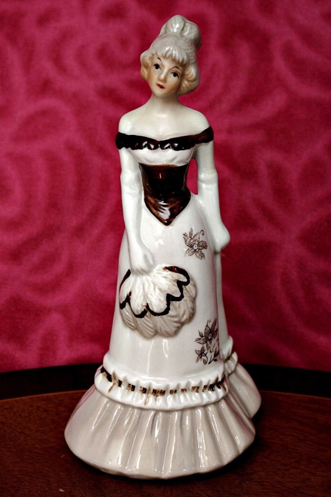 Vintage Porcelain Lady Figurine Etsy