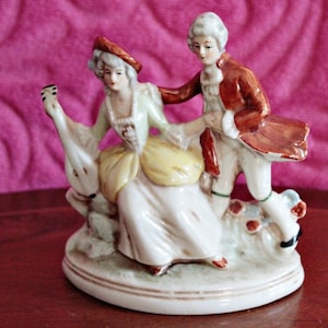 Antique German &quot;Grafenthal&quot; Porcelain Group Figurine