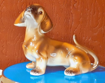 Vintage German Porcelain Dog Figurine