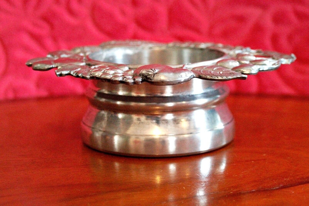 Antique German Pewter Wine Bottle Holder, 19th Century Etsy