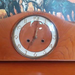 Vintage German 8-Day Striking Mantel Clock