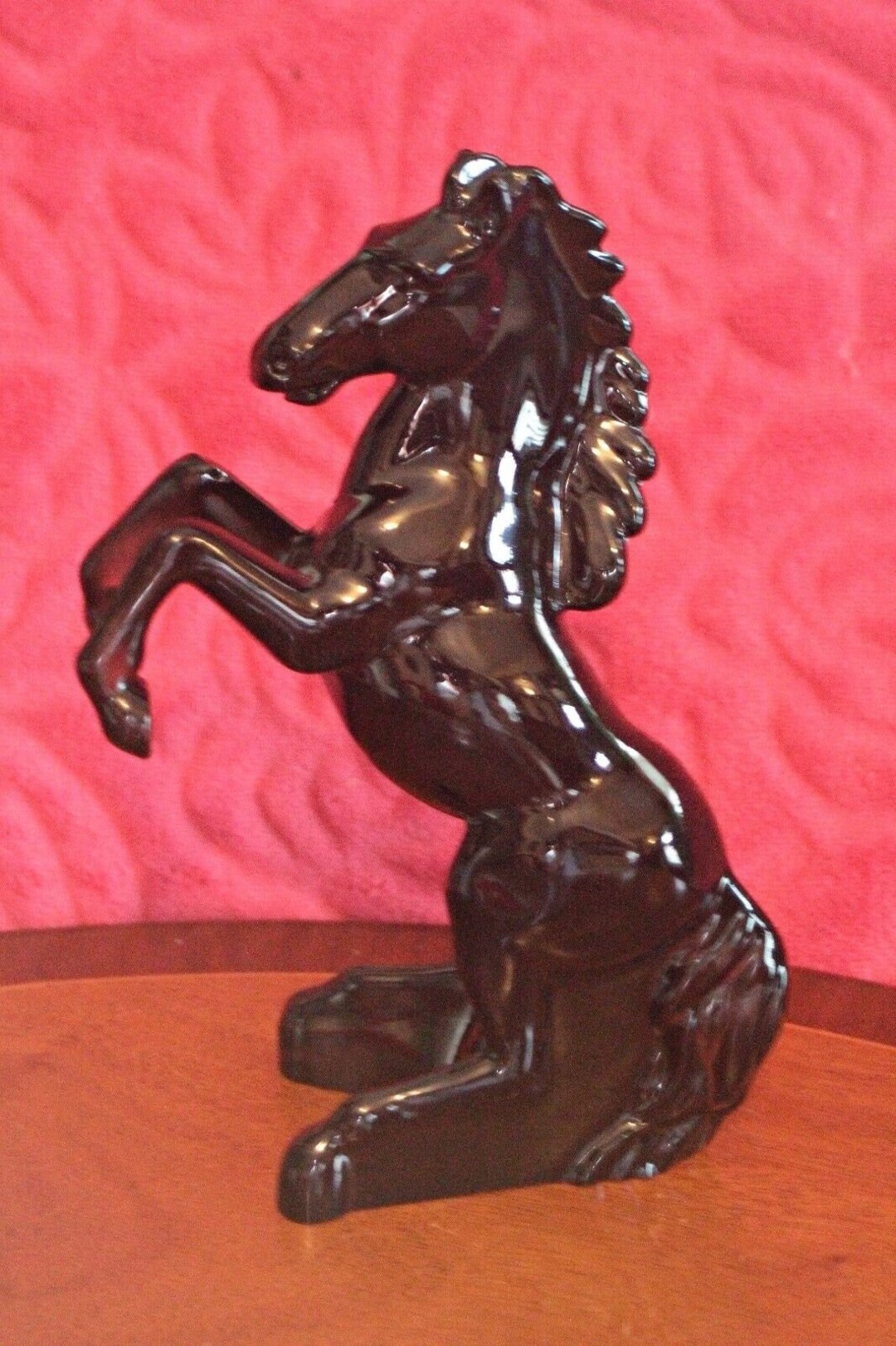 Vintage Glass Horse Figurine Etsy