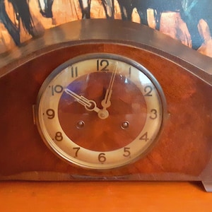 Vintage German 8-day Striking Mantle Clock