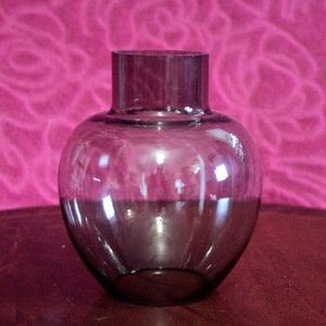 Antique Hand Blown Glass Oil Lamp Lampshade
