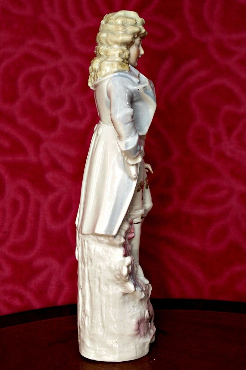 Antique German Porcelain Gentleman Figurine Etsy