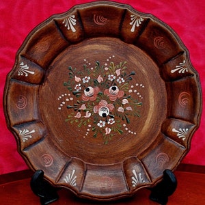 Vintage Hand Painted Ceramic Plate