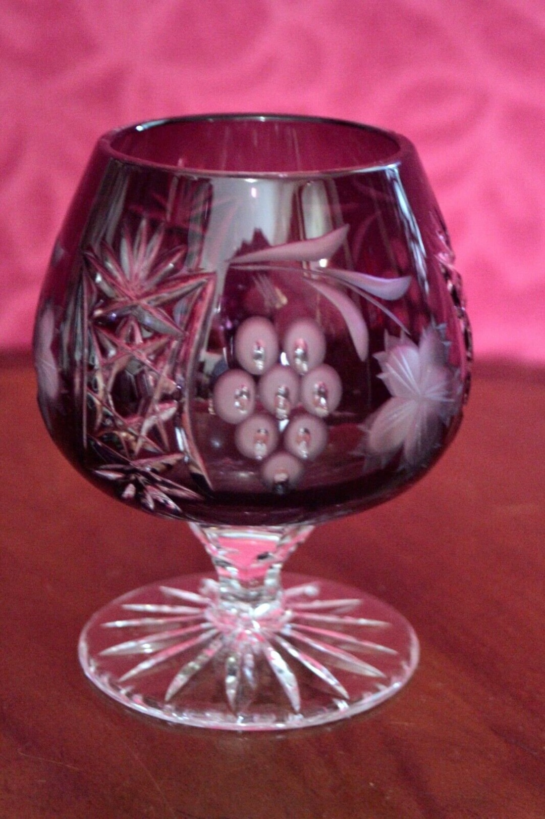 Vintage AJKA Crystal Rummer/brandy Glasses Etsy