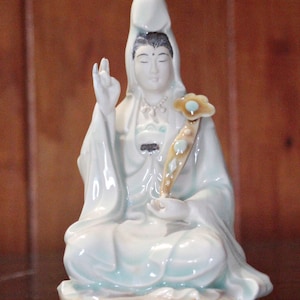 Vintage Buddha Porcelain Figurine