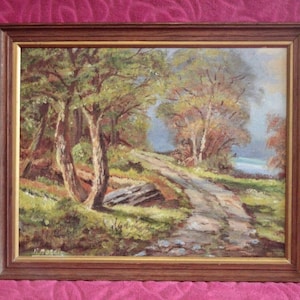 Vintage R. Morris Original Oil Painting