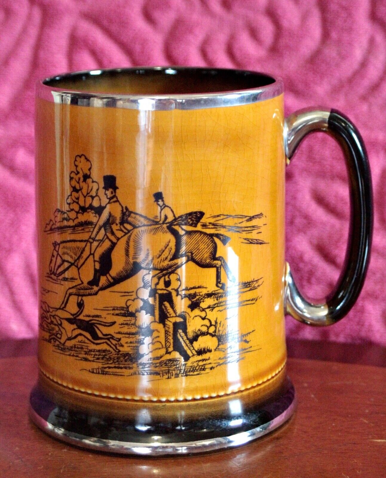 Vintage Arthur Wood 'Hunting Days' Tankard Mug, 1940-1950