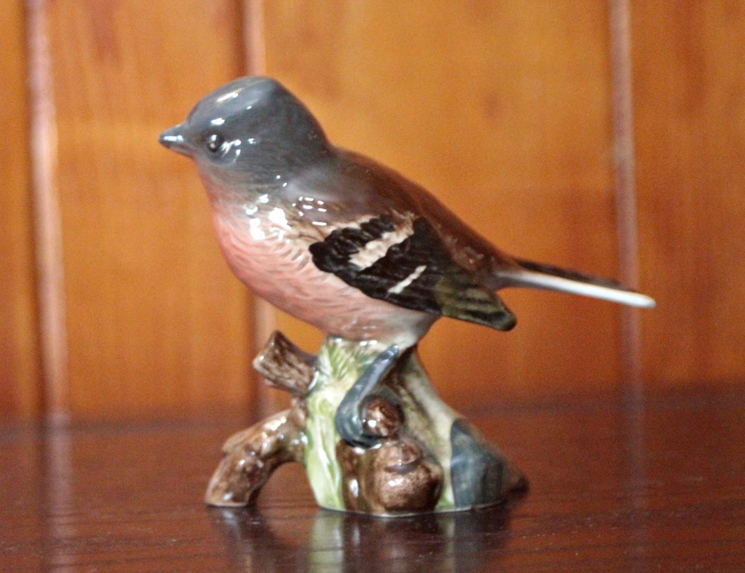 Vintage Porcelain Bird Figurine Beswick Chaffinch Etsy
