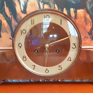 Vintage German URGOS 8-day Striking Mantle Clock