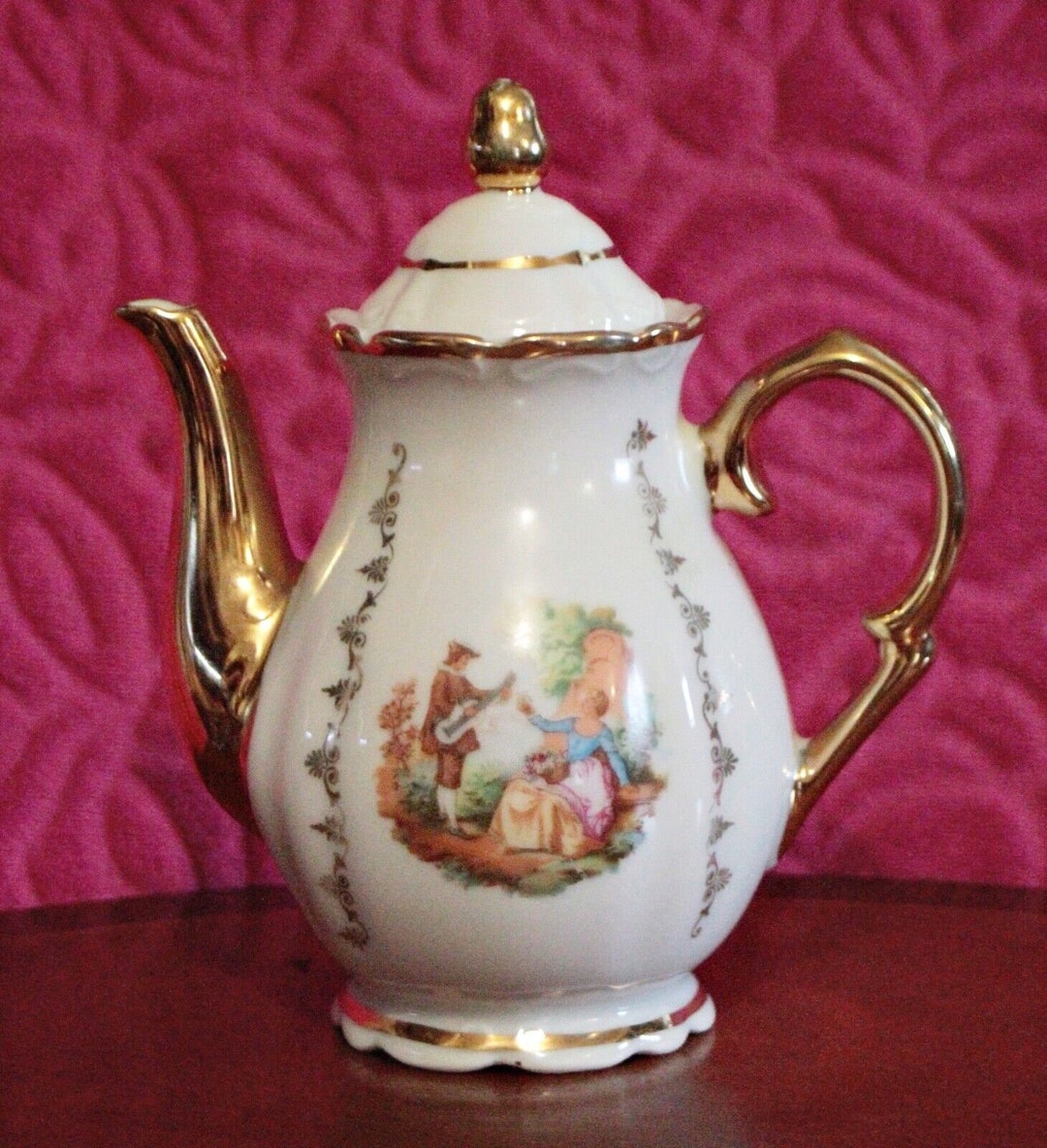 Vintage German Bavaria Porcelain Tea/coffee Pot - Etsy