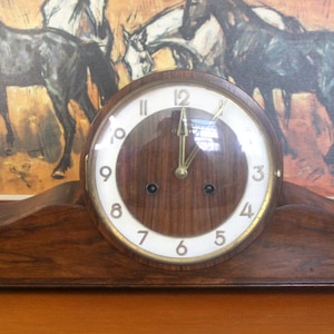 Vintage German 'Haid' 8-Day Striking Mantel Clock