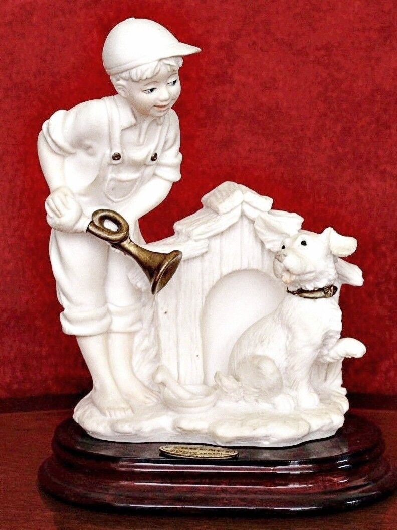 Boy With Dog Armani - Etsy UK