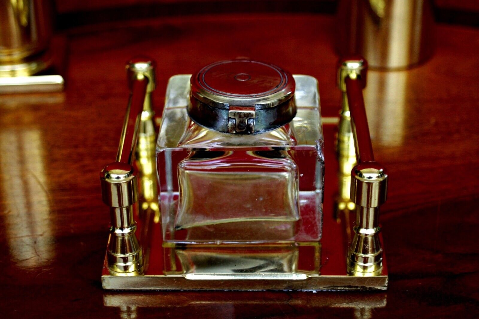 ヴィンテージ真鍮インク壺セット - Etsy 日本