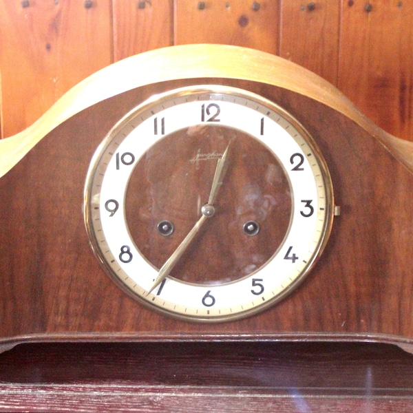 Vintage German 'Junghans' 8-Day Striking Mantel Clock with Certificate and Manual