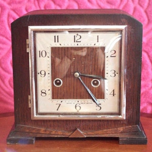 Vintage &#39;Smiths Enfield&#39; 8-Day Striking Mantel Clock
