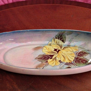 Vintage Raro Royal Winton - Grimwades - Prato de servir de porcelana Lustre Orchid