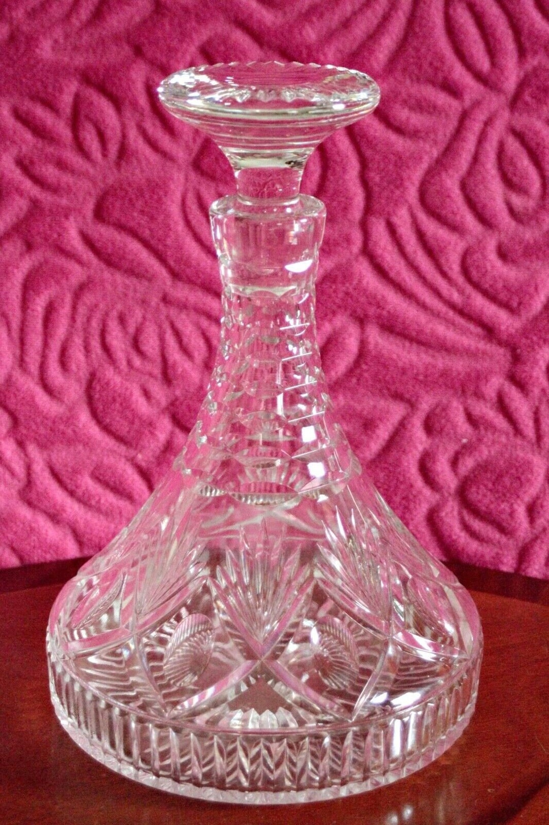Superb Vintage Cut Crystal Decanter Etsy