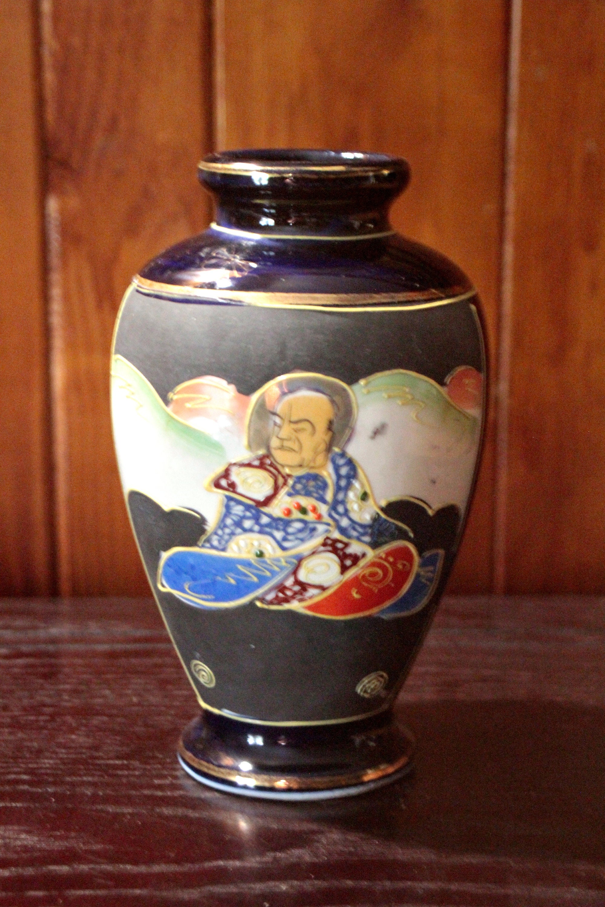 Antique Japanese Hand Painted Satsuma Vase Etsy UK