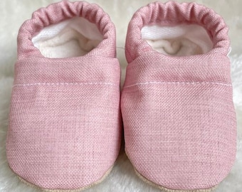 ROO- Organic Cotton Lined Soft-soled CLAMFEET Baby Shoes. Toddler Shoes. New Walker. Baby Shower Gift. New Baby