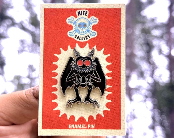 Mothman Enamel Pin