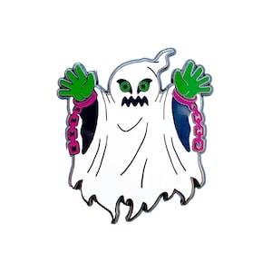Ghost Enamel Pin